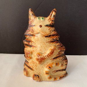 VINTAGE Molde Art Pottery Portugal Figural Kitty Cat Figurine RARE FROM 1970s